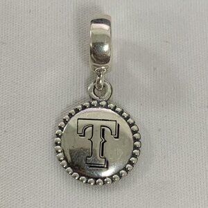 Pandora Texas Rangers Pandora Baseball Charm Pendant, S925 Silver Jewelry